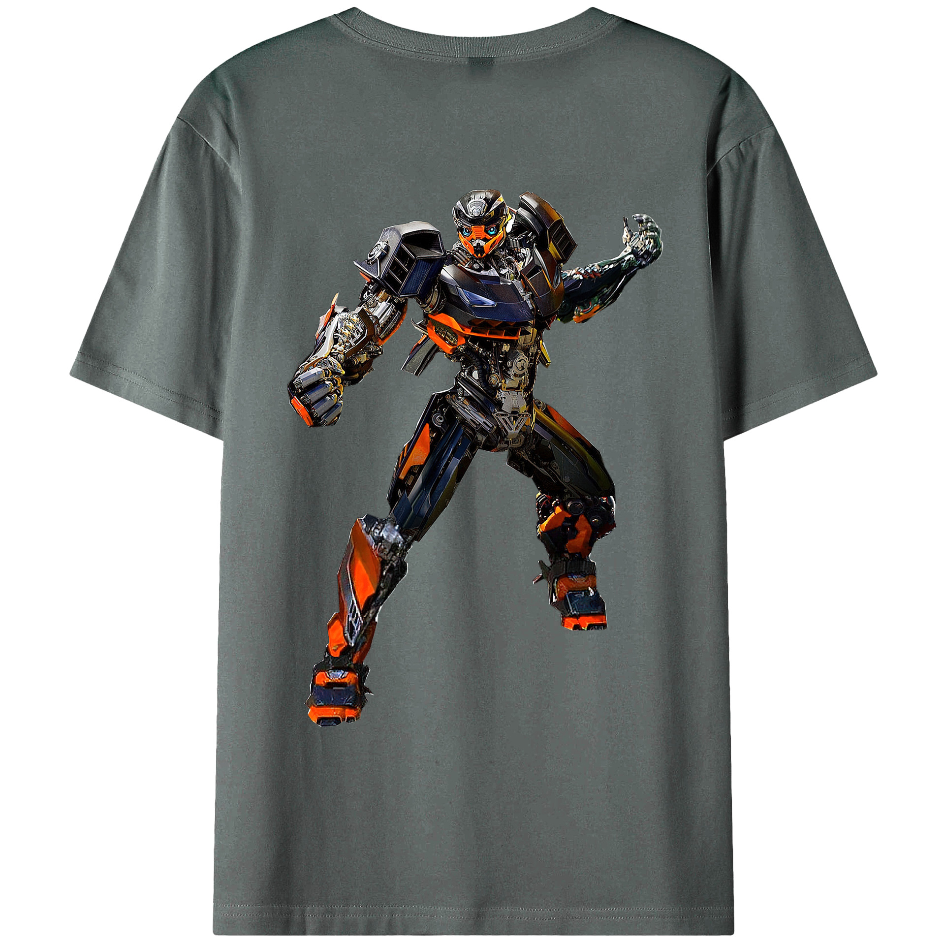 （画像用）  綿100％ メンズ半袖Tシャツ（バックプリント） 通気性